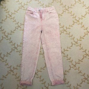 BDG Pink Light-Wash Mom Jeans